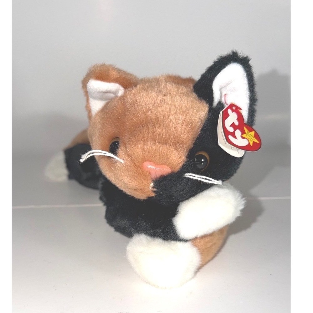 Ty Beanie Babies Chip the Calico Cat 12" Plush Stuffed Animal Toy 1996 Vintage